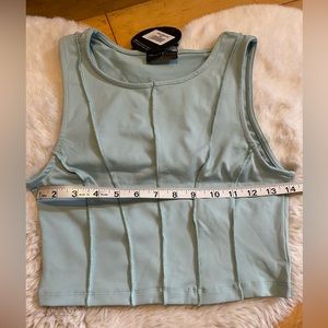 White fox boutique, Sage smooth crop top.